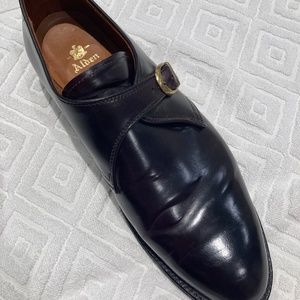 Alden monk strap  shoe, cordovan color 11 ½ B/D , men's